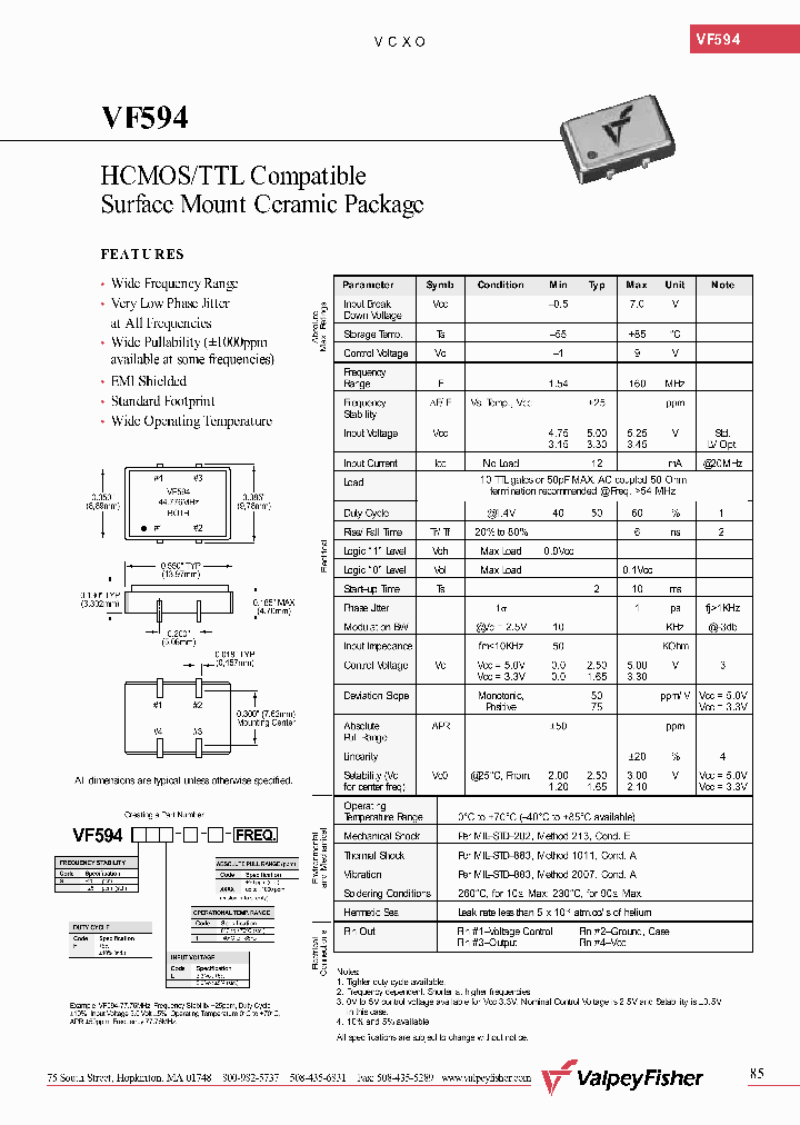 VF594SHL-1000-1600MHZ_6628593.PDF Datasheet