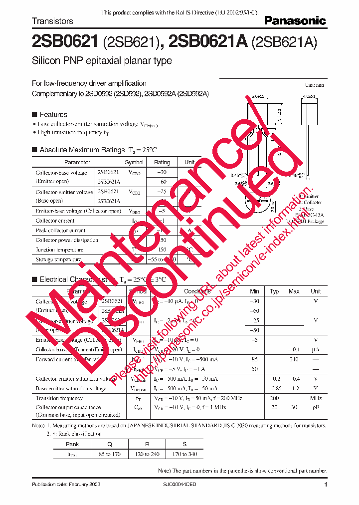 2SB621AR_6630918.PDF Datasheet