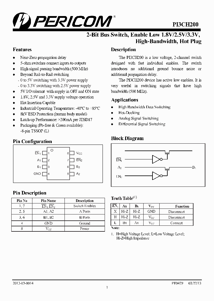 PI3CH200LE_6694381.PDF Datasheet