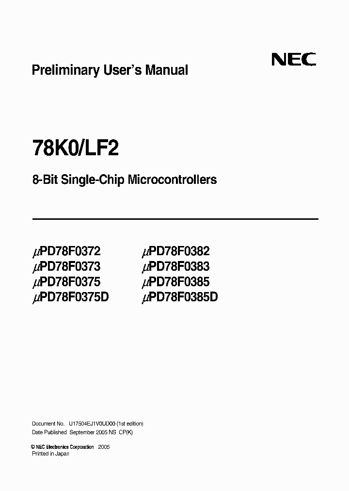 UPD78F0373GCT2-UBT-A_6648103.PDF Datasheet