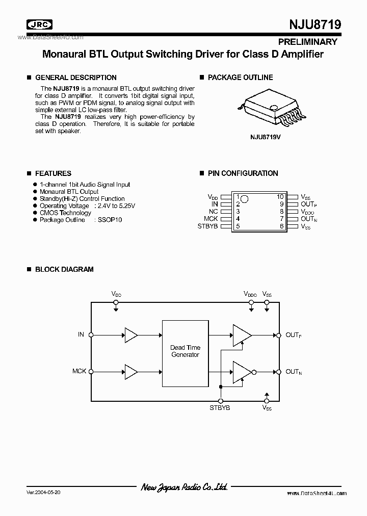 NJU8719_6765735.PDF Datasheet