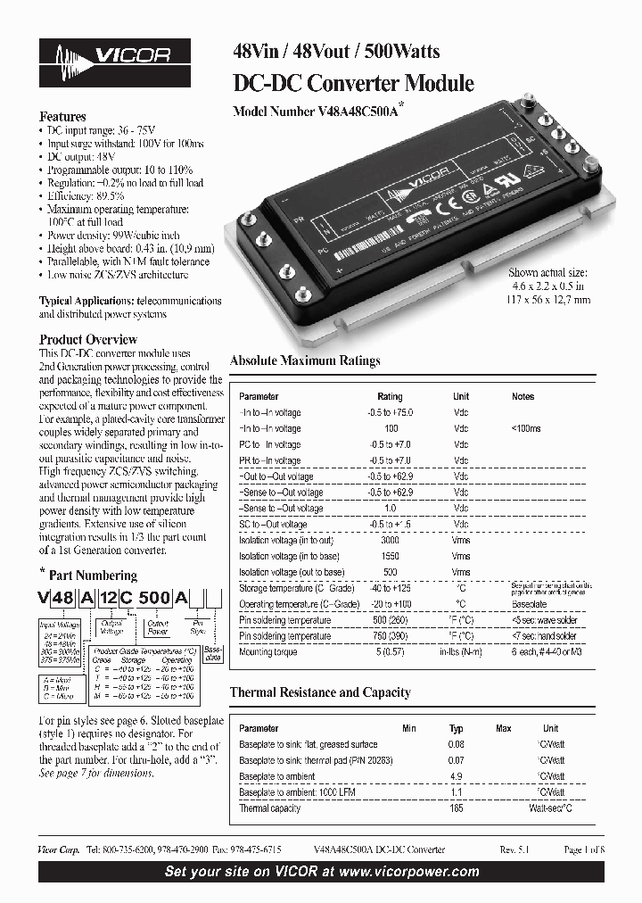 V48A48C500AL3_6655666.PDF Datasheet