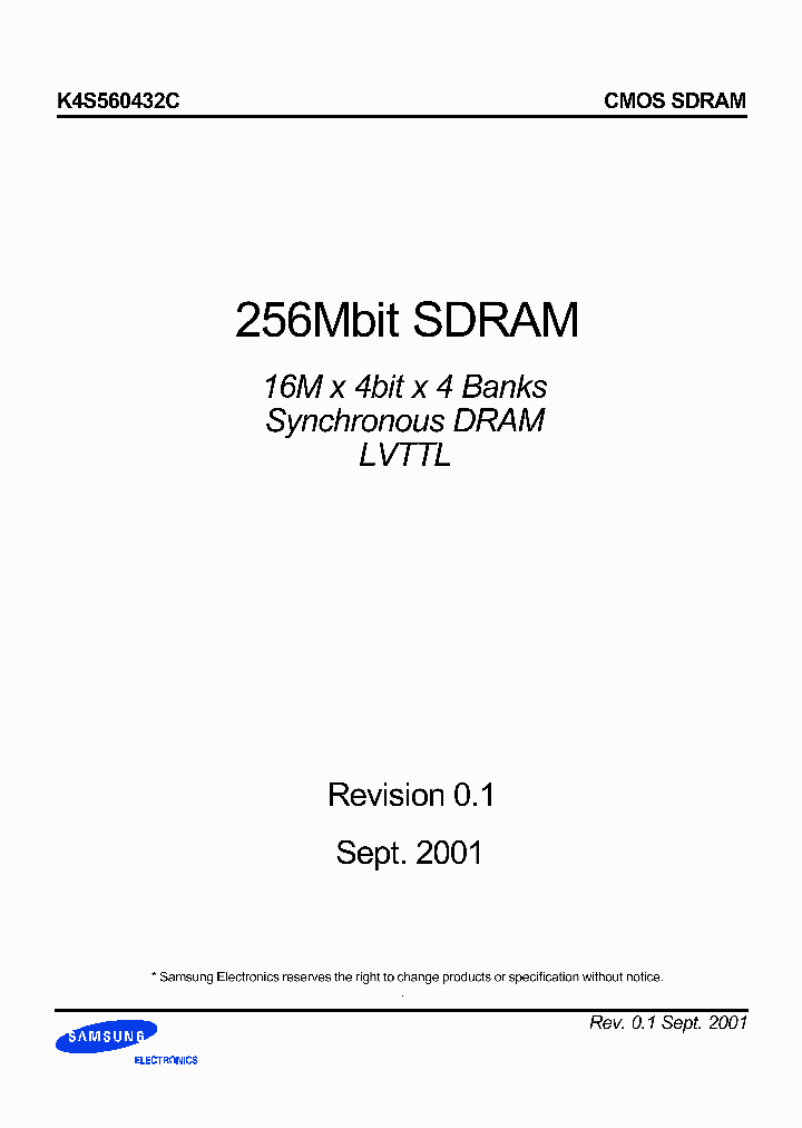 K4S560432C-TC75_6657192.PDF Datasheet