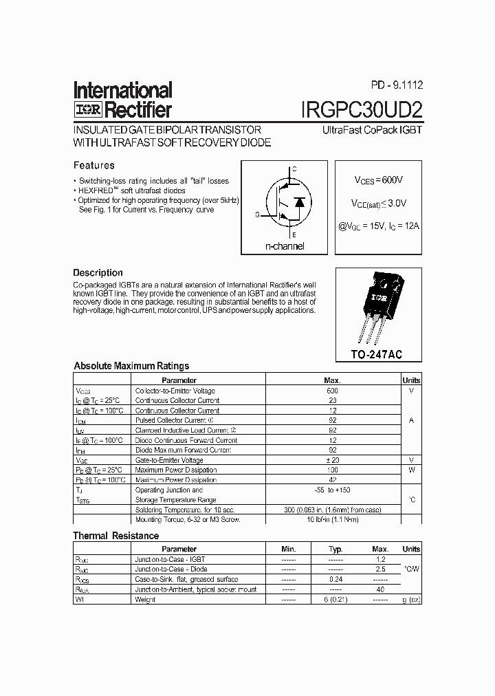 IRGPC30UD2-EPBF_6657333.PDF Datasheet