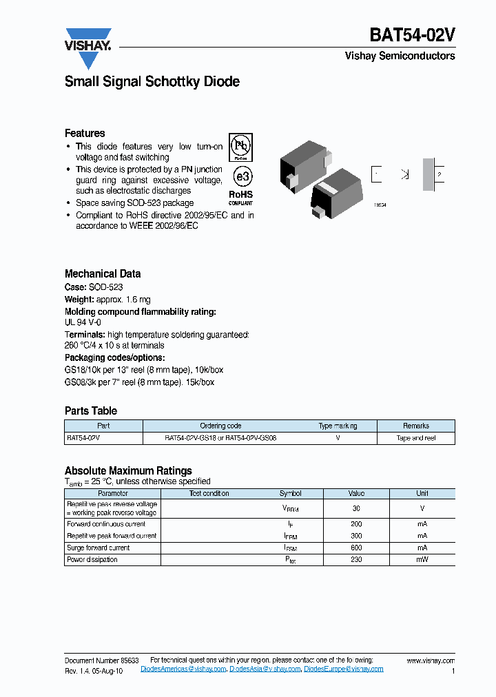 BAT54-02V-GS18_6658255.PDF Datasheet