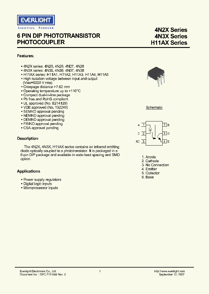 EVERLIGHTELECTRONICSCOLTD-H11A1MTB-V_6660498.PDF Datasheet