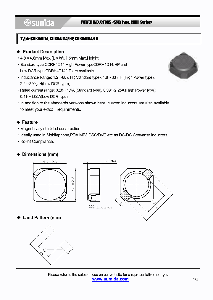 CDRH4D14LDNP-470MB_6666353.PDF Datasheet