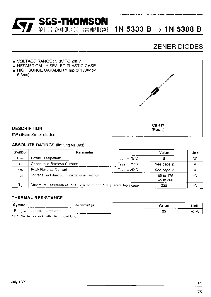 1N5347BRL_6670677.PDF Datasheet