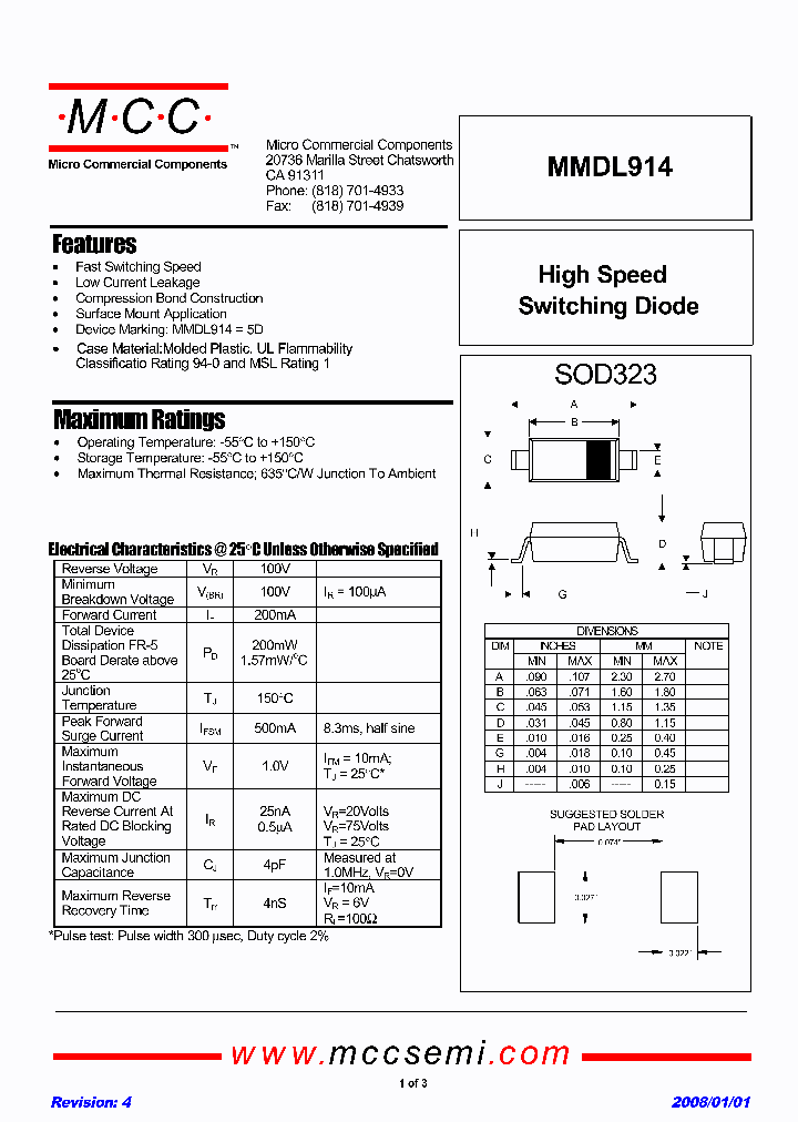 MMDL914_6679614.PDF Datasheet