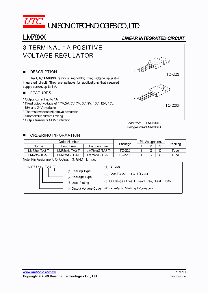 UNISONICTECHNOLOGIESCOLTD-LM7807-TF3-T_6712552.PDF Datasheet