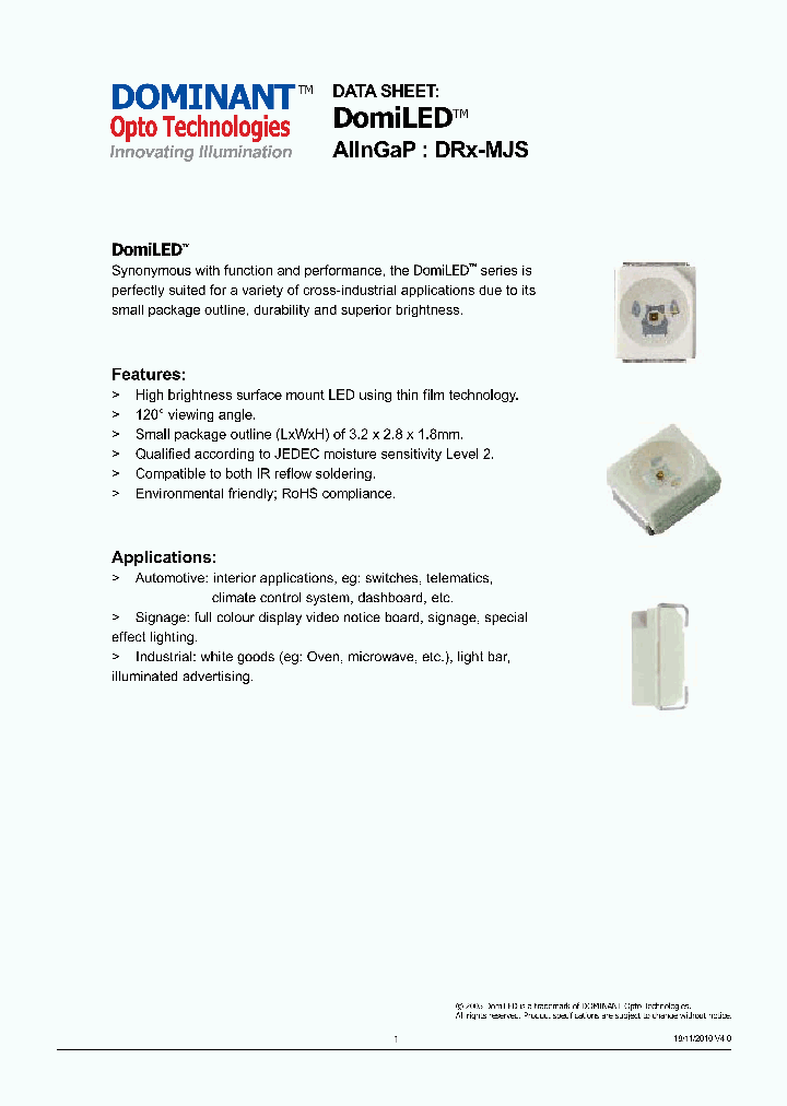 DOMINANTOPTOTECHNOLOGIES-DRY-MJS-VW1-1_6723770.PDF Datasheet