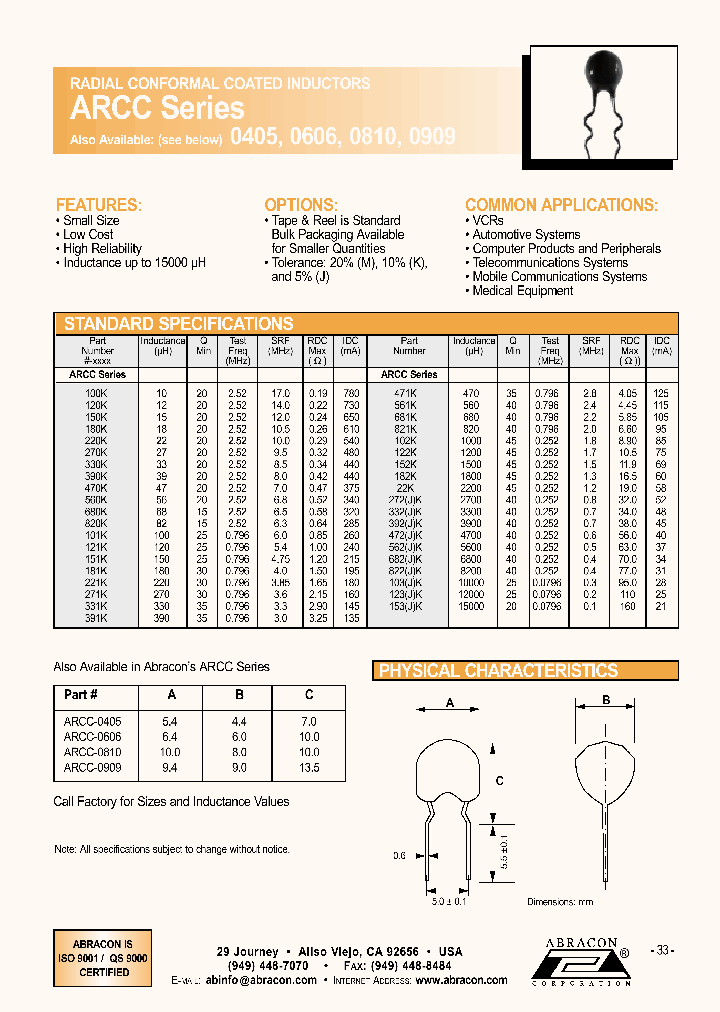 ARCC-0909-392J_6724353.PDF Datasheet