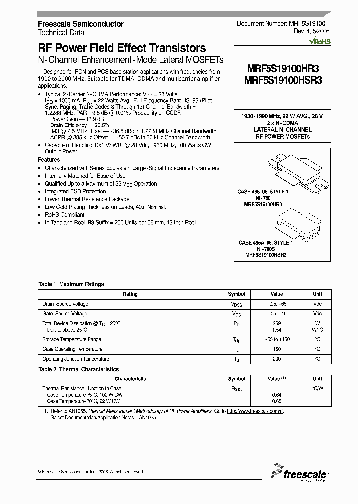 MRF5S19100HSR3_6759663.PDF Datasheet