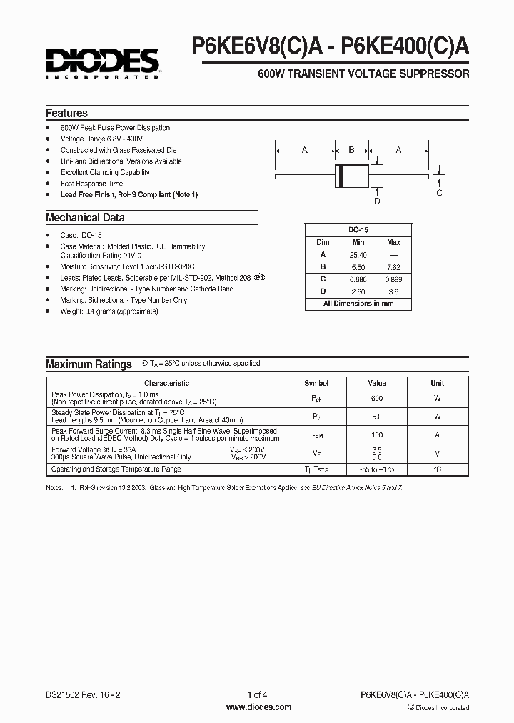 DIODESINC-P6KE7V5A-7-T_6762606.PDF Datasheet