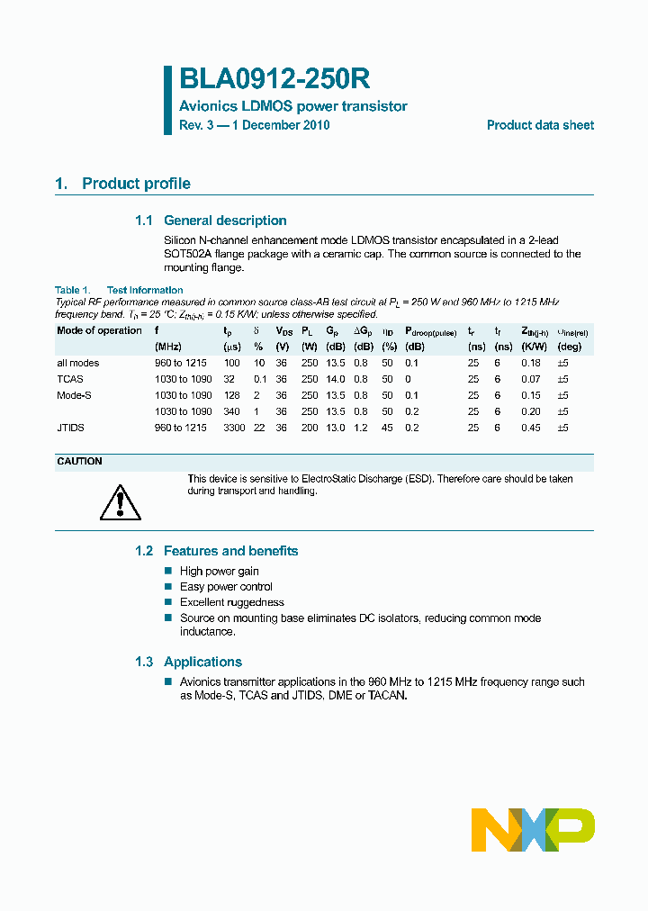 BLA0912-250R_6762917.PDF Datasheet