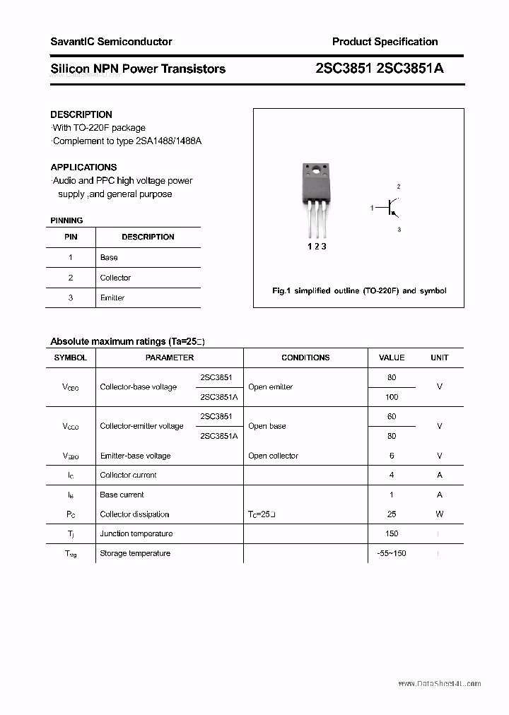 2SC3851_6943111.PDF Datasheet