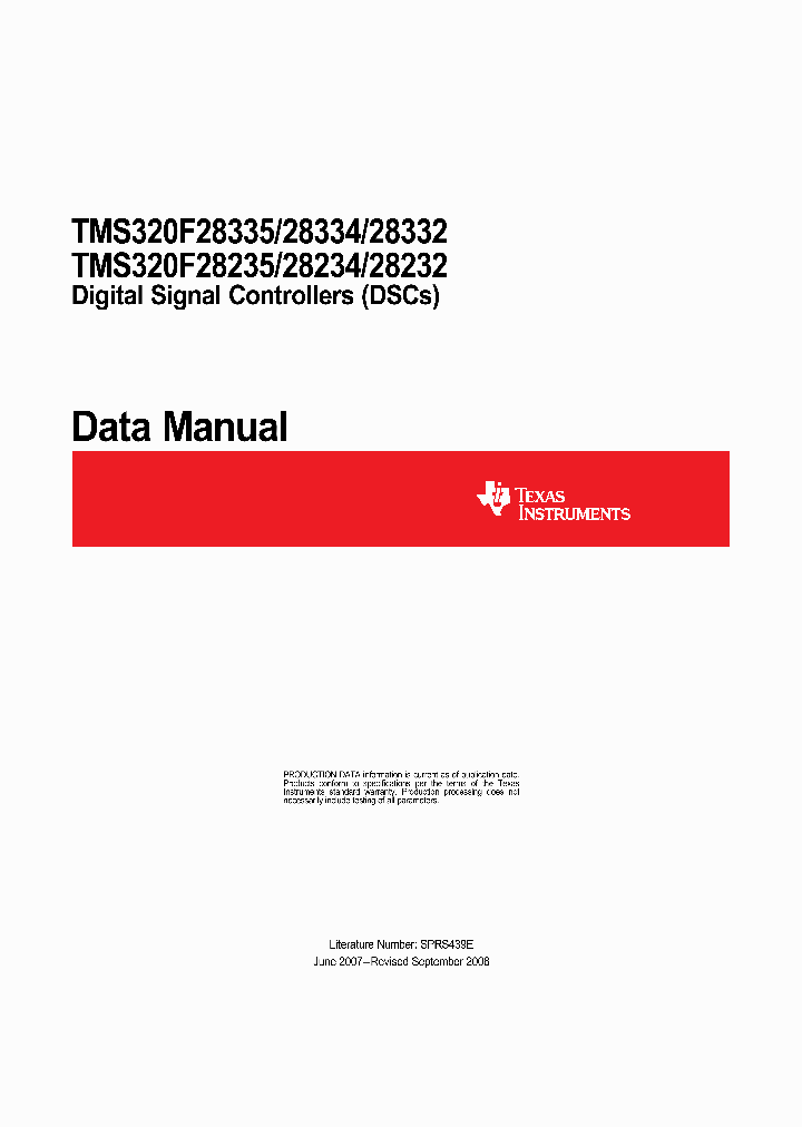 TEXASINSTRUMENTSINC-TMX320F28335PGFA_6788025.PDF Datasheet