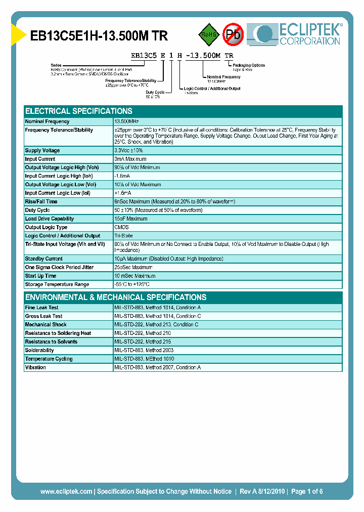 EB13C5E1H-13500MTR_6788459.PDF Datasheet