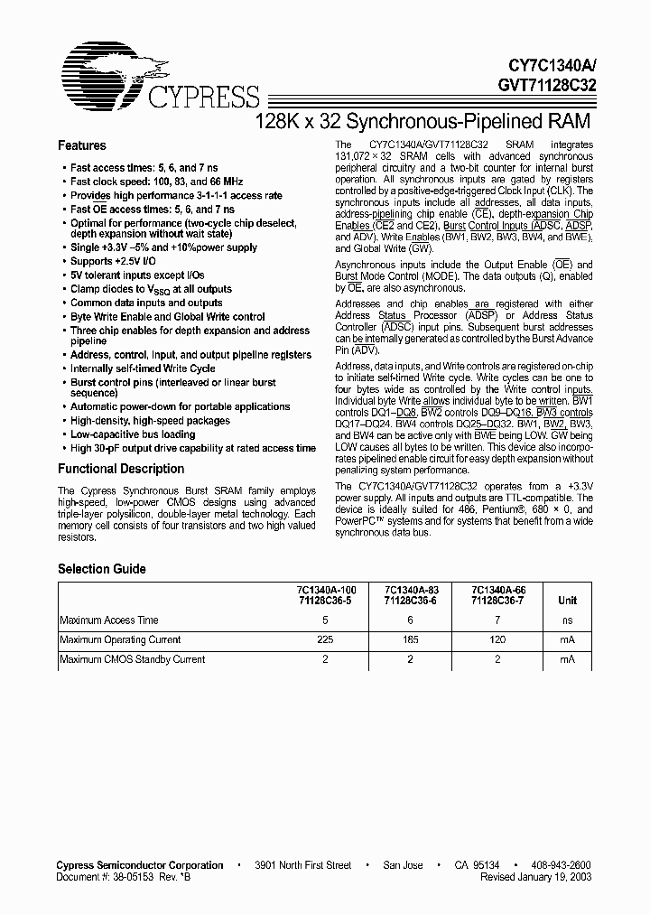 CY7C1340AF-66AI_6794534.PDF Datasheet