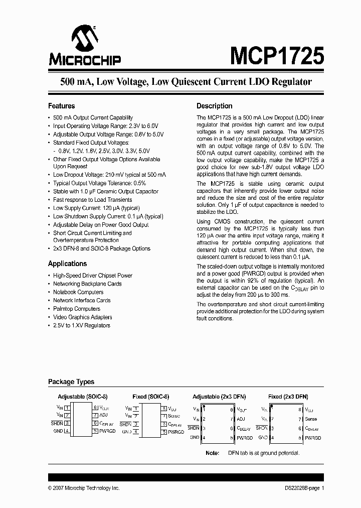 MCP1725T-5002ESN_6797195.PDF Datasheet