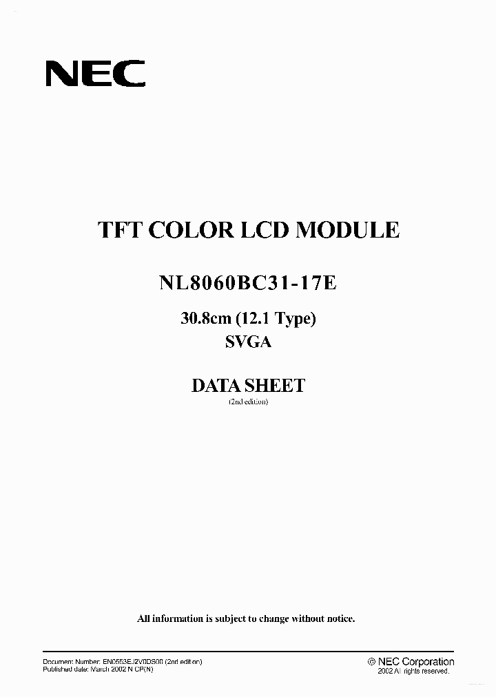 NL8060BC31-17E_6945685.PDF Datasheet