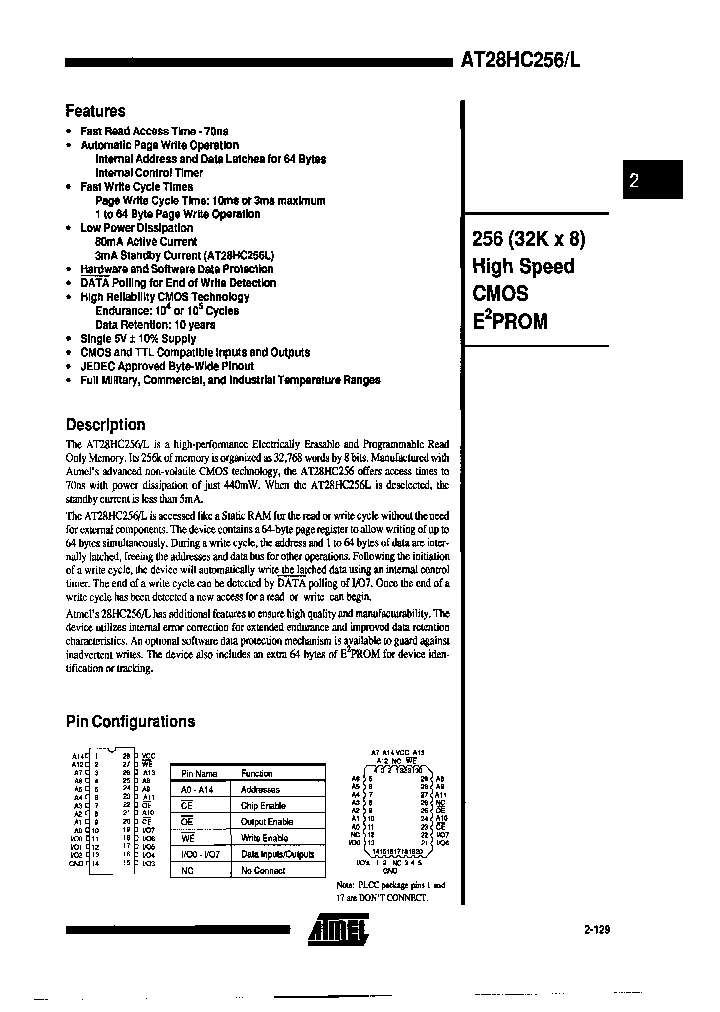 AT28HC256F-90FC_6805708.PDF Datasheet