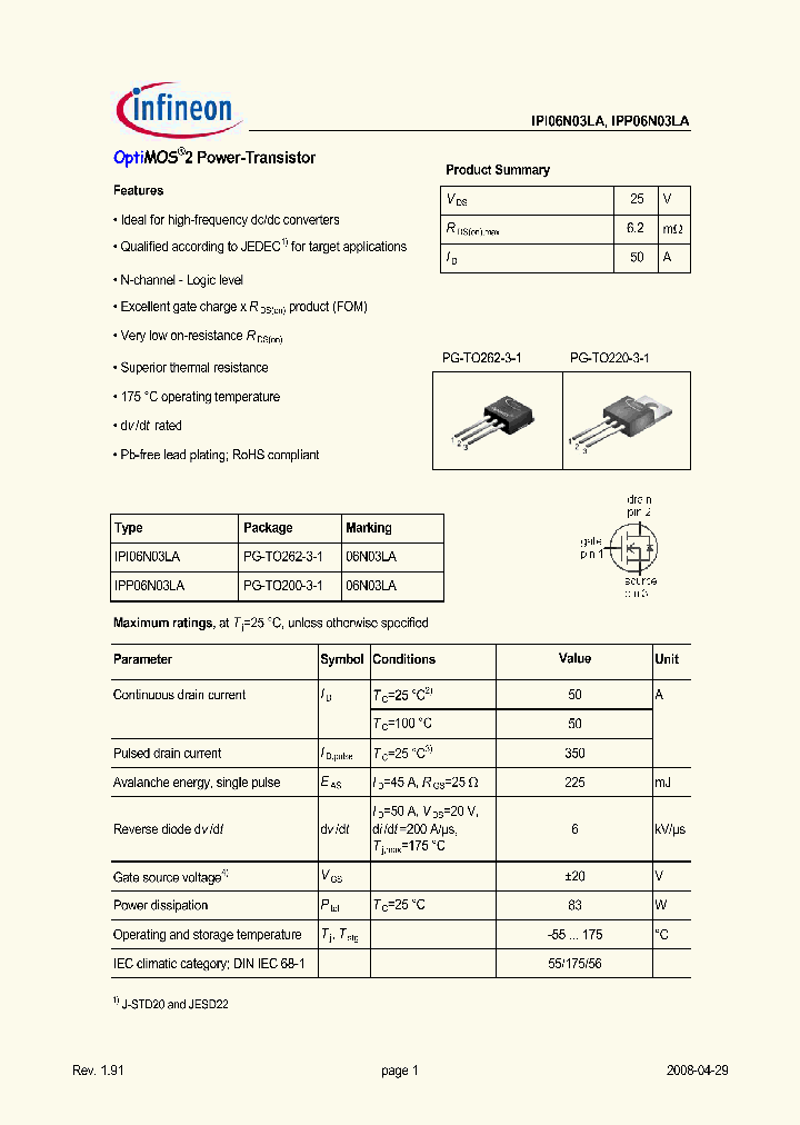 IPP06N03LA_6819704.PDF Datasheet