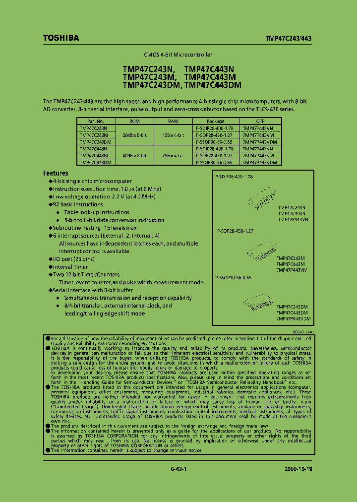 TMP47C443N_6822014.PDF Datasheet