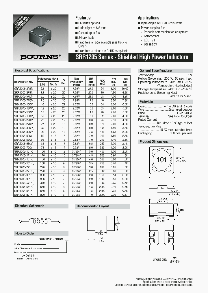 SRR1205-271K_6831206.PDF Datasheet