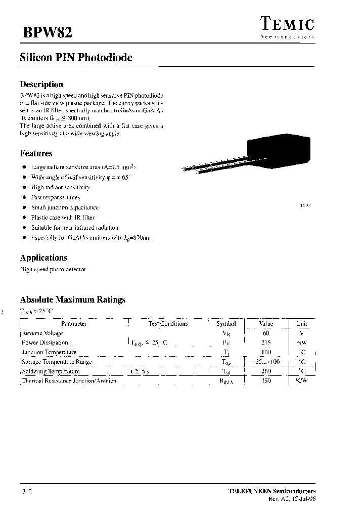 BPW82_6835410.PDF Datasheet