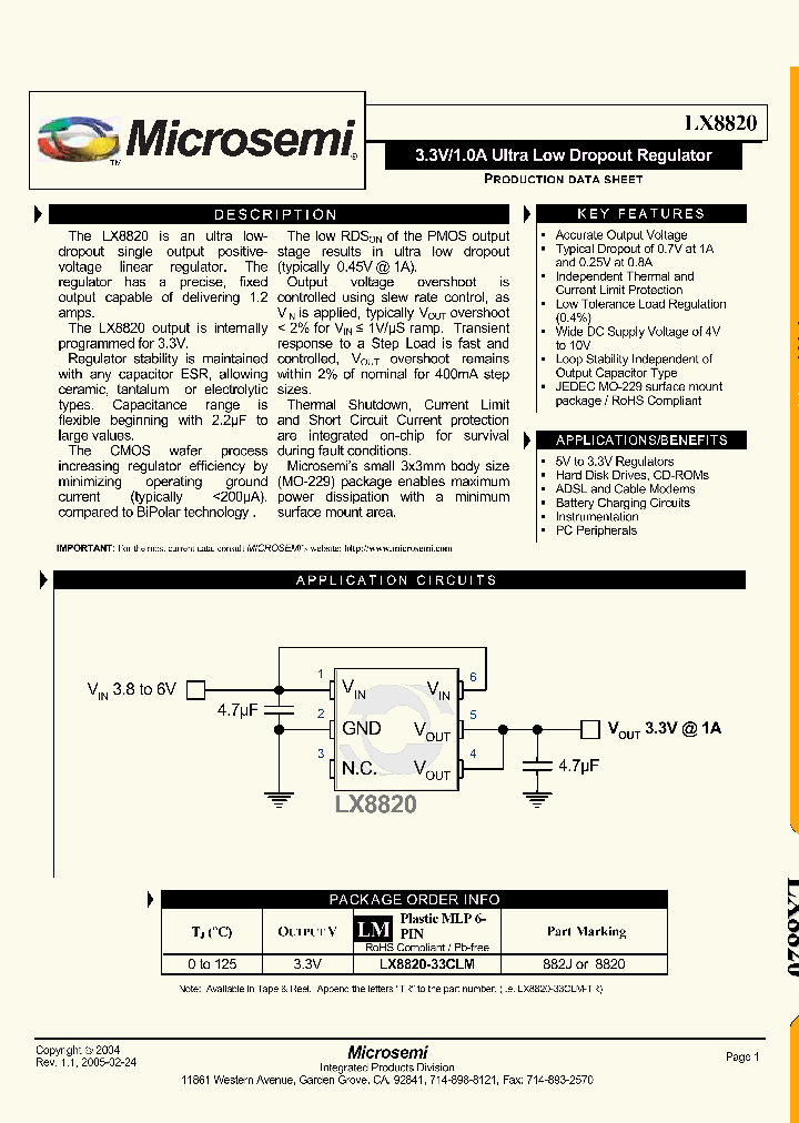 LX8820-33CLM_6848556.PDF Datasheet