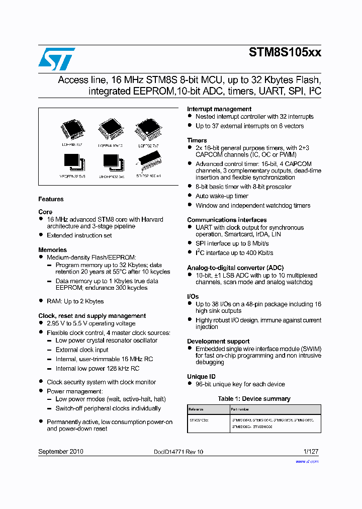 STM8S105K6T3C_6867939.PDF Datasheet