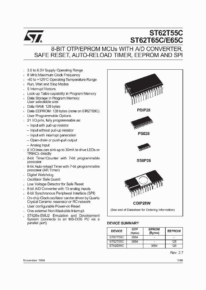 ST62T65CB6_6869092.PDF Datasheet