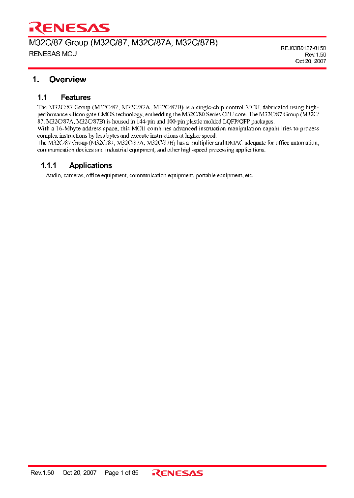 M30873FHBGPU3_6871862.PDF Datasheet