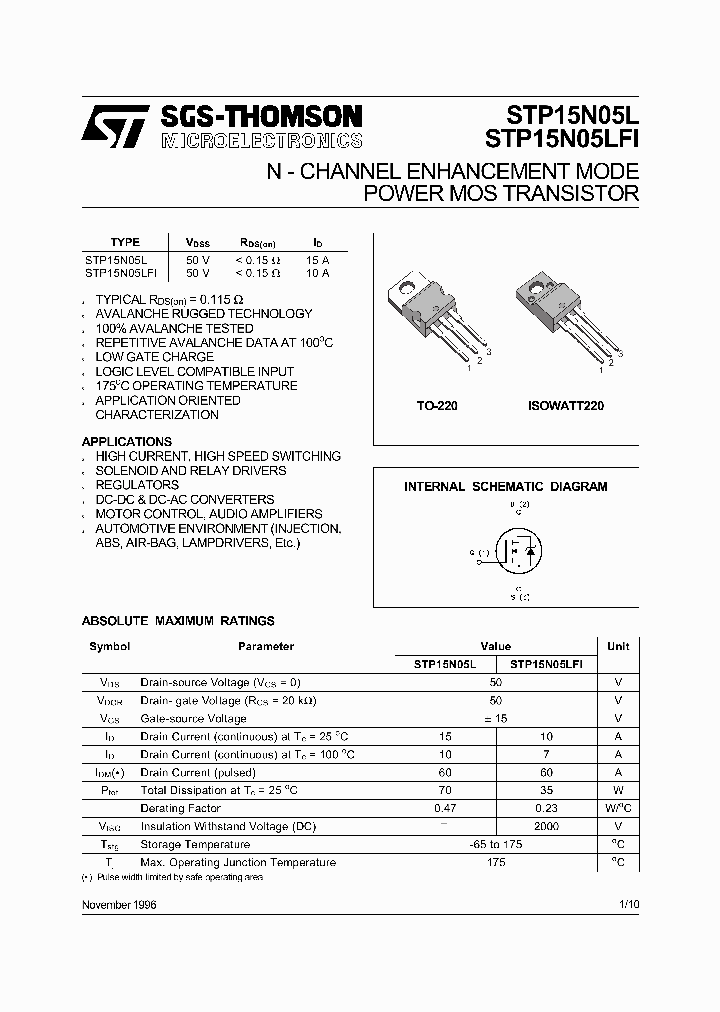STP15N05LFI_6868981.PDF Datasheet