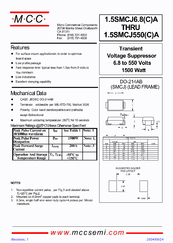 15SMCJ18CA_6876578.PDF Datasheet