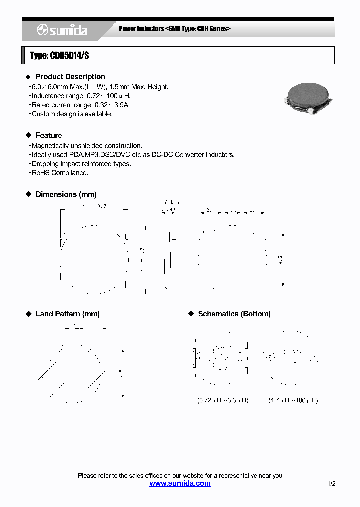 CDH5D14SNP-680MB_6880401.PDF Datasheet