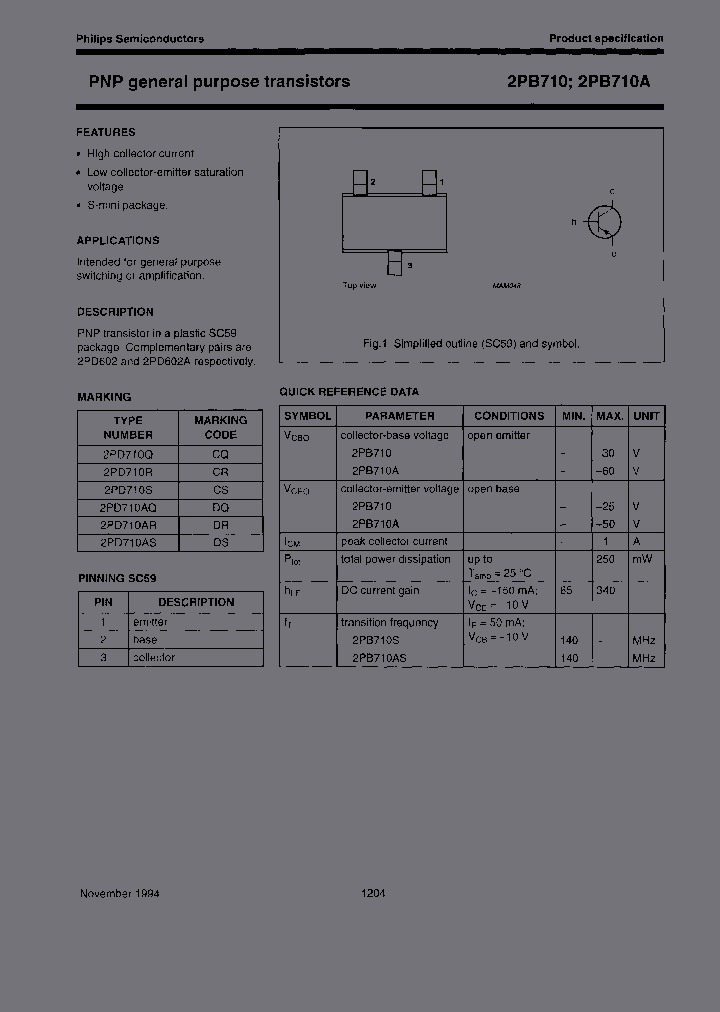 NXPSEMICONDUCTORS-2PB710AS-TAPE-7_6880572.PDF Datasheet