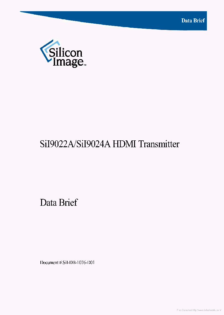 SIL9022A_6953769.PDF Datasheet