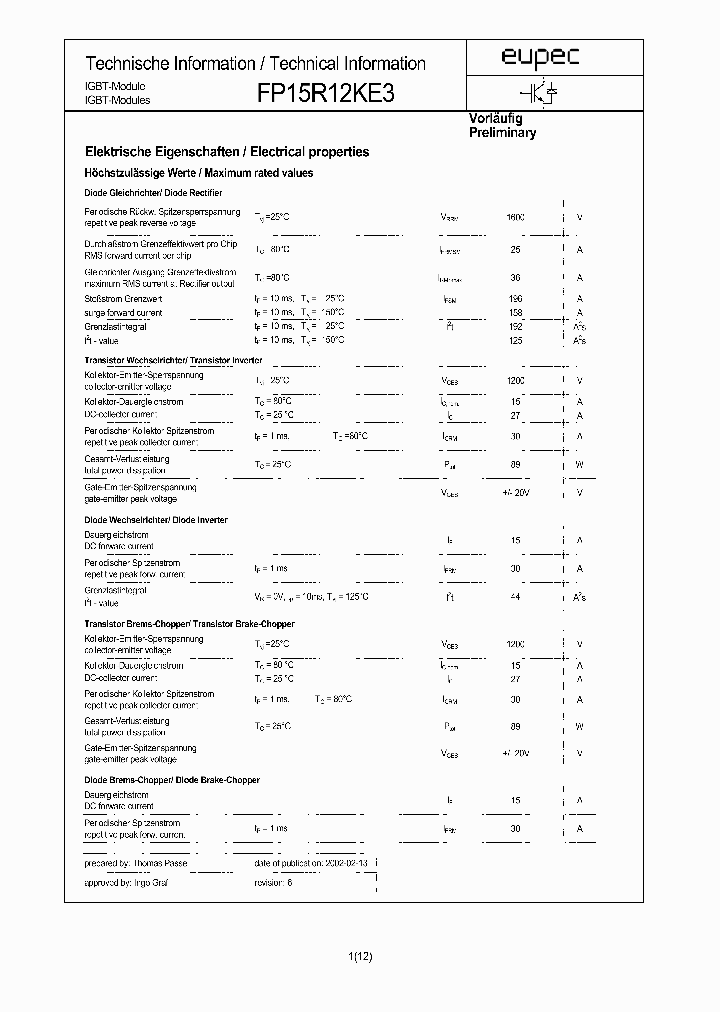 FP15R12KE3_6880119.PDF Datasheet