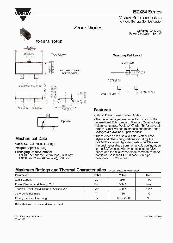 BZX84-B10-E8_6913728.PDF Datasheet