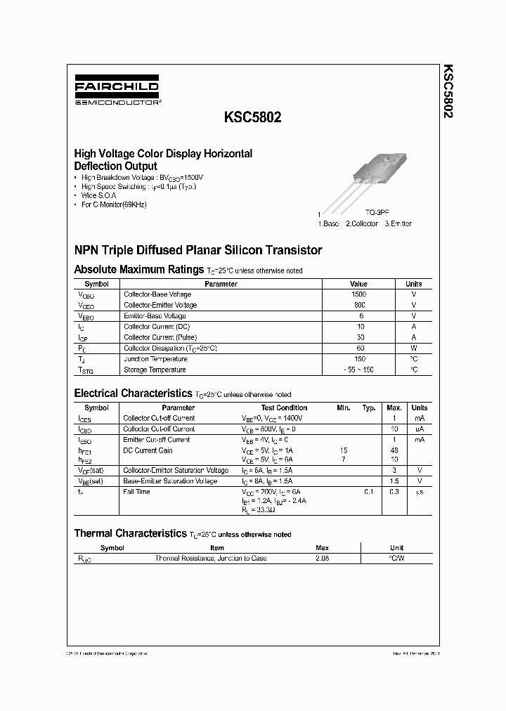 KSC5802ASDTBTU_6935323.PDF Datasheet