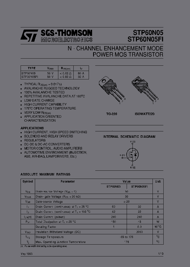 STP60N05_6948434.PDF Datasheet