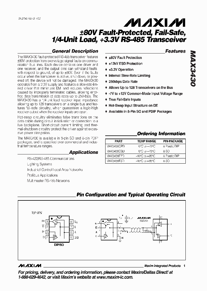 MAX3430EPD_6952697.PDF Datasheet