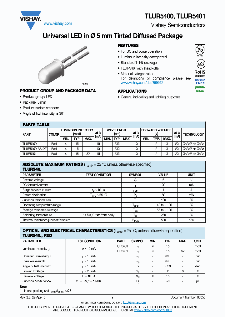 TLUR5400AS12Z_6956029.PDF Datasheet