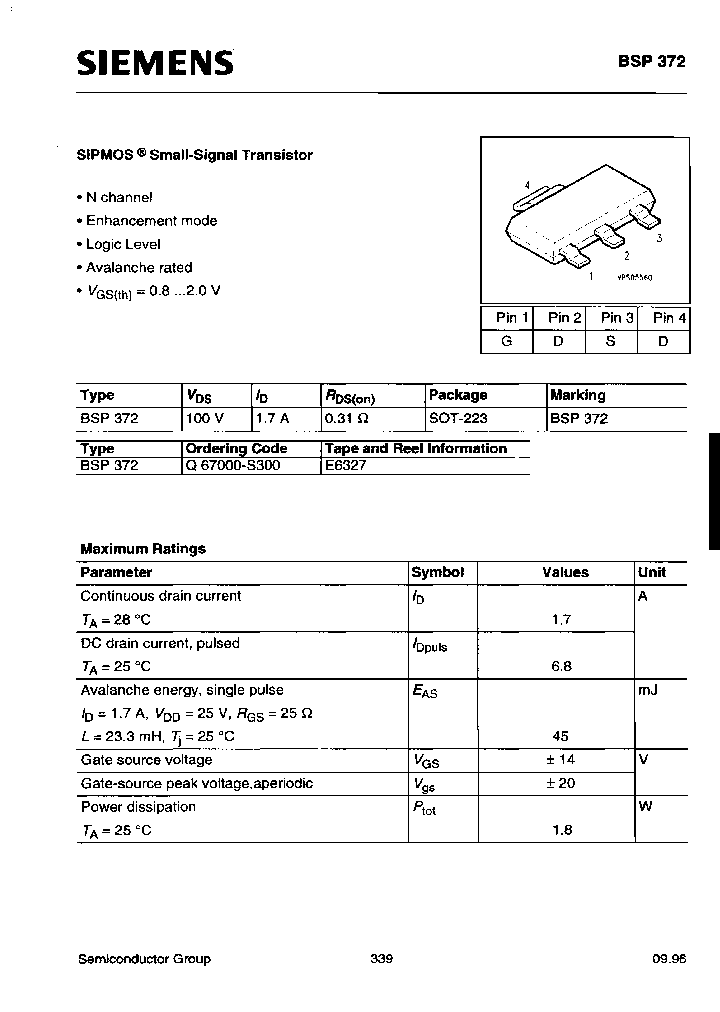 BSP327E6327_6962795.PDF Datasheet