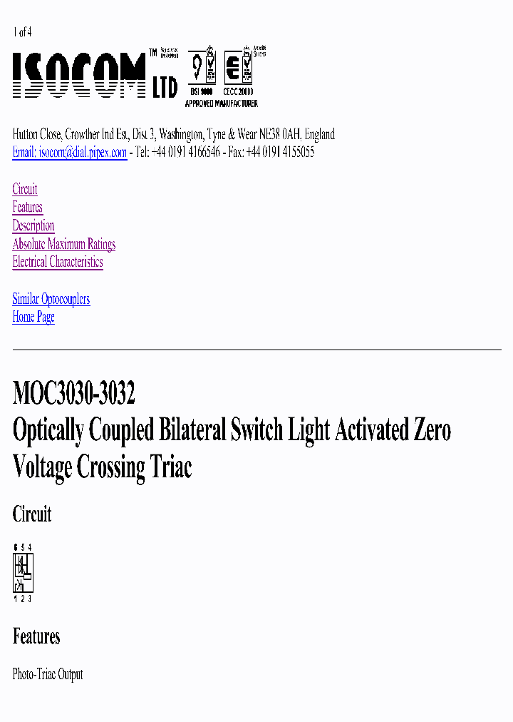 MOC3030_6961812.PDF Datasheet