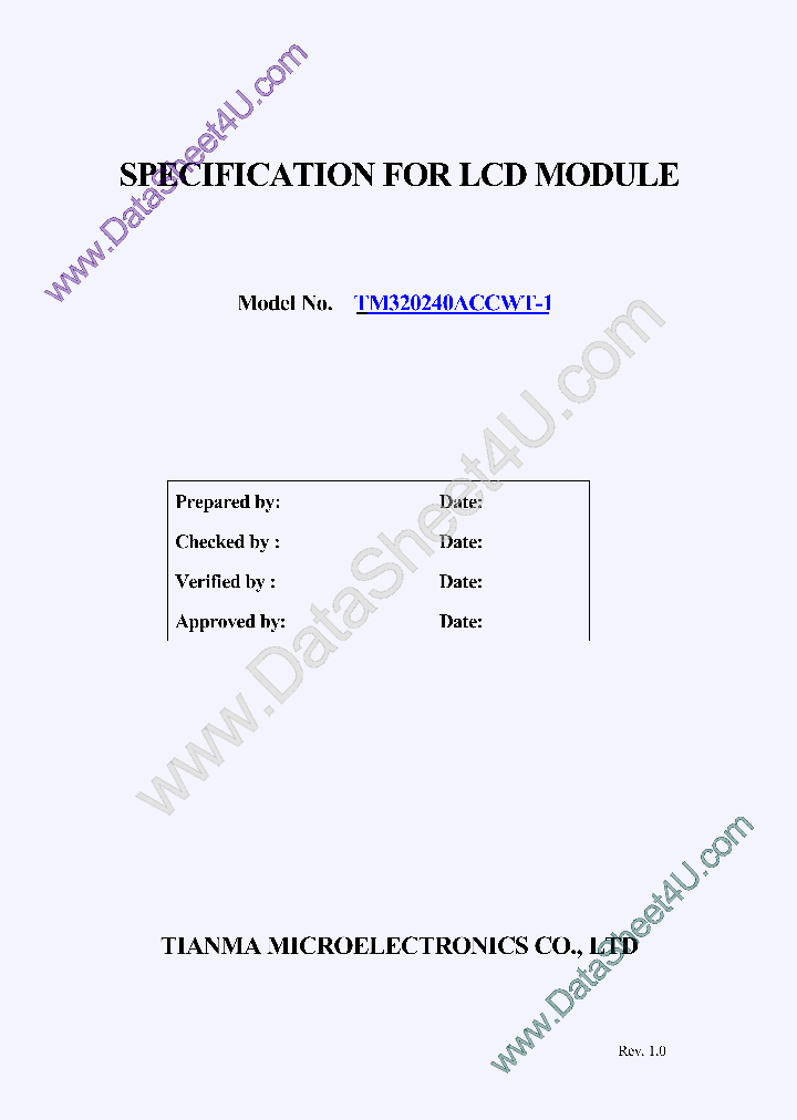 TM320240ACCWT-1SPECS_6965413.PDF Datasheet