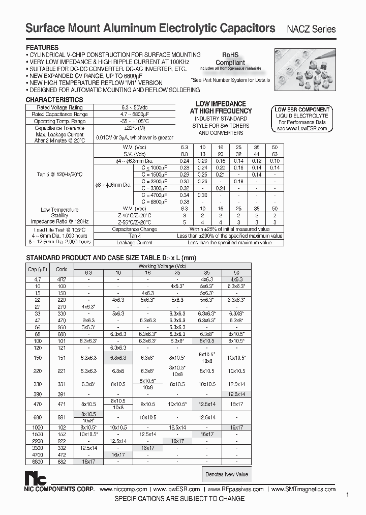 NACZ121M10V63X63TR13F_6969325.PDF Datasheet