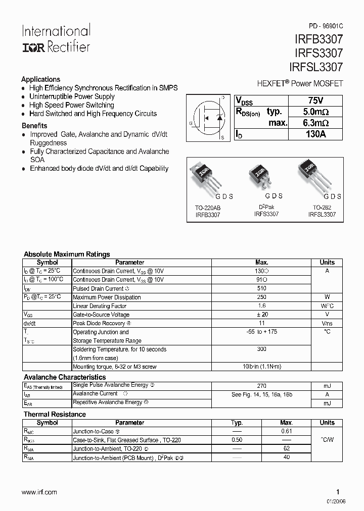 IRFB3307PBF_6971981.PDF Datasheet